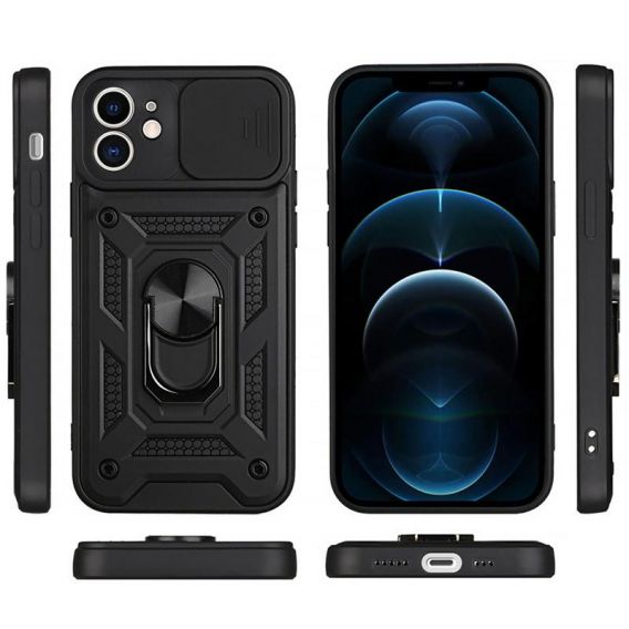 Чохол Ummi Camshield Serge Ring для Apple iPhone 11, Чорний