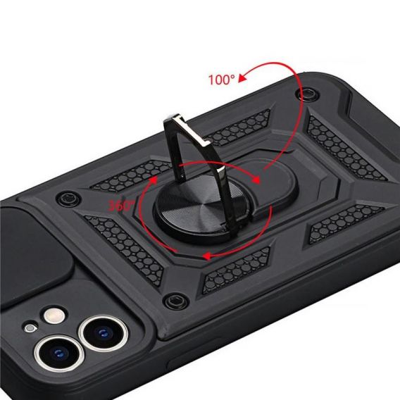 Чохол Ummi Camshield Serge Ring для Apple iPhone 11, Чорний