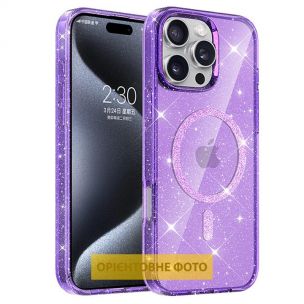 Чехол TPU Eclipse Sparkle (MagFit) для Apple iPhone 17 Pro, Purple Чехол TPU Eclipse Sparkle (MagFit) для Apple iPhone 17 Pro, Purple
