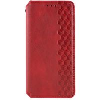 Кожаный чехол-книжка GETMAN Cubic (PU) для Apple iPhone X / XS (5.8) Красный