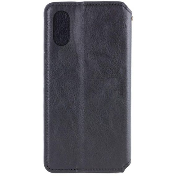 Шкіряний чохол-книжка GETMAN Cubic (PU) для Apple iPhone XS Max, Чорний