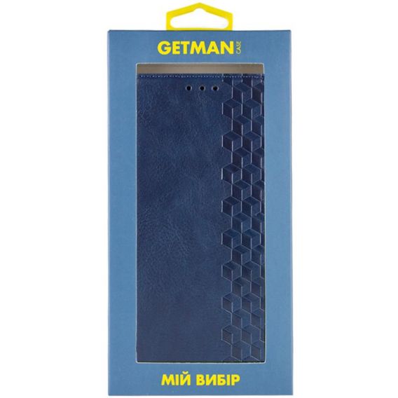 Шкіряний чохол-книжка GETMAN Cubic (PU) для Apple iPhone 11, Синій