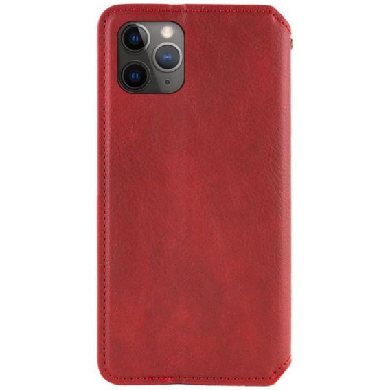 Шкіряний чохол-книжка GETMAN Cubic (PU) для Apple iPhone 12 Pro / 12, Червоний