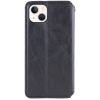 Шкіряний чохол-книжка GETMAN Cubic (PU) для Apple iPhone 13, Чорний