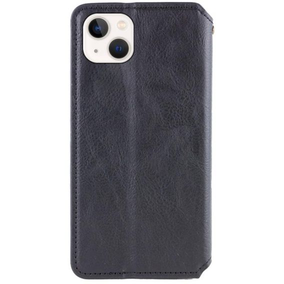 Шкіряний чохол-книжка GETMAN Cubic (PU) для Apple iPhone 13, Чорний