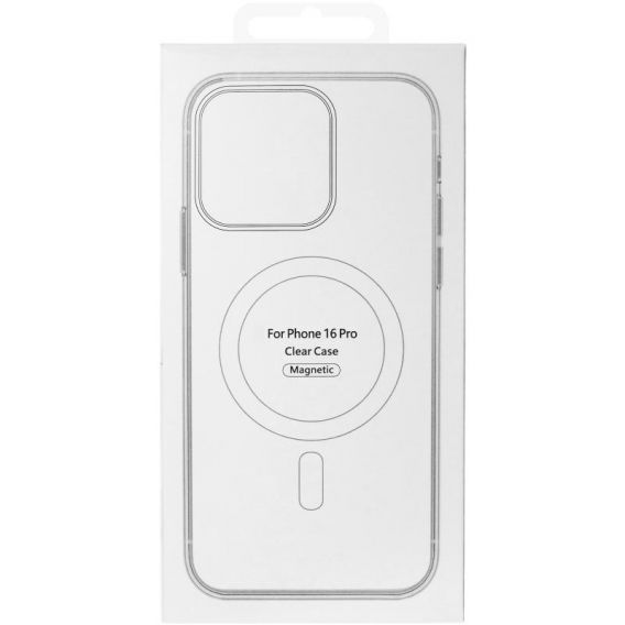 TPU+PC чохол Clear Garden with MagSafe для Apple iPhone 16 Pro, Blue Blossom