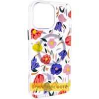 TPU+PC чохол Clear Garden with MagSafe для Apple iPhone 17, Tropical Art