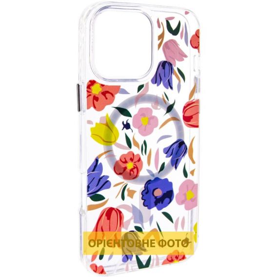 TPU+PC чохол Clear Garden with MagSafe для Apple iPhone 17, Tropical Art