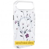 TPU+PC чохол Clear Garden with MagSafe для Apple iPhone 17 Air (6.5") Cherry Petal TPU+PC чохол Clear Garden with MagSafe для Apple iPhone 17 Air (6.5") Cherry Petal