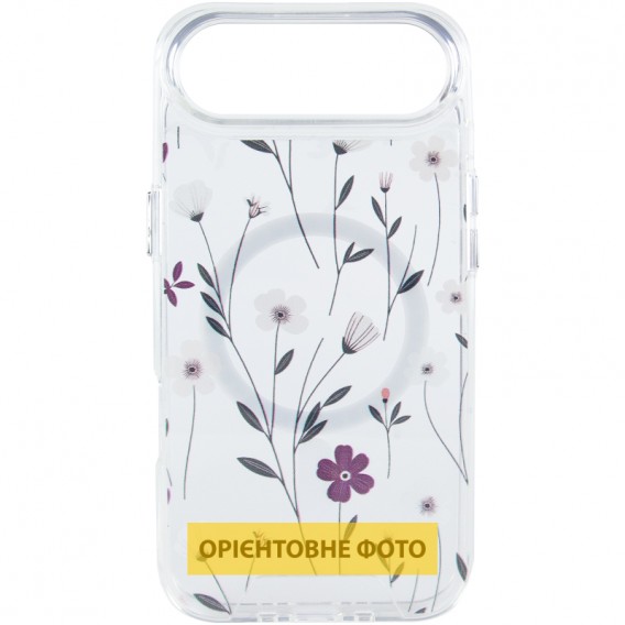 TPU+PC чохол Clear Garden with MagSafe для Apple iPhone 17 Air (6.5") Cherry Petal TPU+PC чохол Clear Garden with MagSafe для Apple iPhone 17 Air (6.5") Cherry Petal