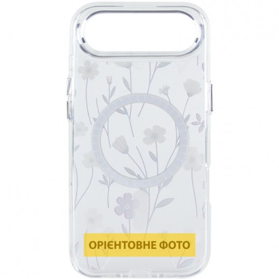 TPU+PC чохол Clear Garden with MagSafe для Apple iPhone 17 Air (6.5") Cherry Petal TPU+PC чохол Clear Garden with MagSafe для Apple iPhone 17 Air (6.5") Cherry Petal