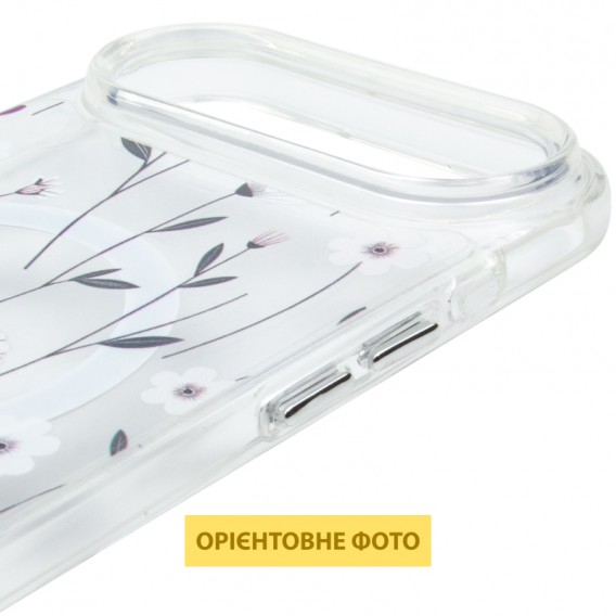 TPU+PC чохол Clear Garden with MagSafe для Apple iPhone 17 Air (6.5") Cherry Petal TPU+PC чохол Clear Garden with MagSafe для Apple iPhone 17 Air (6.5") Cherry Petal