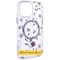 TPU+PC чохол Clear Garden with MagSafe для Apple iPhone 17 Air, Cherry Petal
