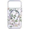 TPU+PC чохол Clear Garden with MagSafe для Apple iPhone 17 Pro Max, White Gardenia