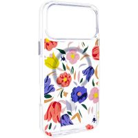 TPU+PC чохол Clear Garden with MagSafe для Apple iPhone 17 Pro Max, Tropical Art