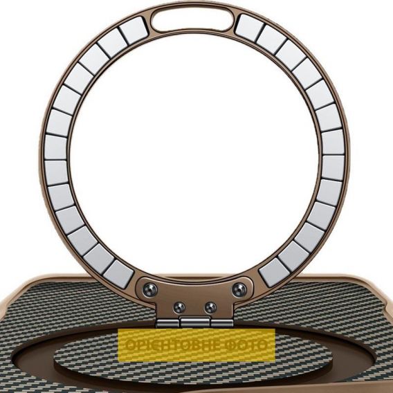 TPU+PC чохол Metal Buttons with MagSafe Carbon Ring для Apple iPhone 17 Air, Золотий