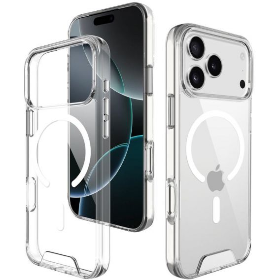 Чохол TPU Space Case with MagSafe для Apple iPhone 17 Pro, Прозорий