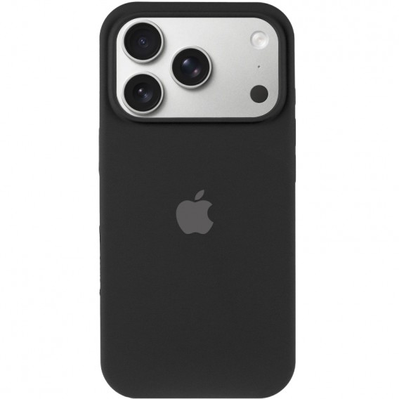 Чехол Silicone Case (AA) Logo with MagSafe для Apple iPhone 17 Pro (6.3 дюйма) Черный / Black
