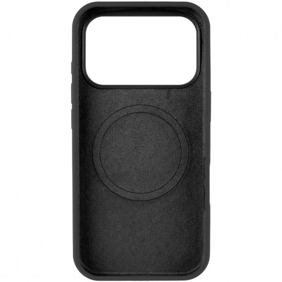 Чехол Silicone Case (AA) Logo with MagSafe для Apple iPhone 17 Pro (6.3 дюйма) Черный / Black