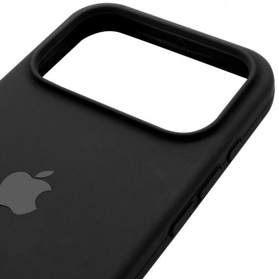 Чехол Silicone Case (AA) Logo with MagSafe для Apple iPhone 17 Pro (6.3 дюйма) Черный / Black