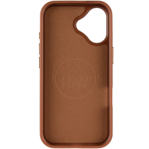 Шкіряний чохол Rally with MagSafe для Apple iPhone 17 (6.3") Brown / Black