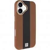Кожаный чехол Rally with MagSafe для Apple iPhone 17 (6.3 дюйма) Brown / Black