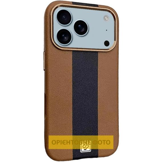 Шкіряний чохол Rally with MagSafe для Apple iPhone 17, Brown / Black