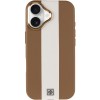 Кожаный чехол Rally with MagSafe для Apple iPhone 17 (6.3) Beige / White