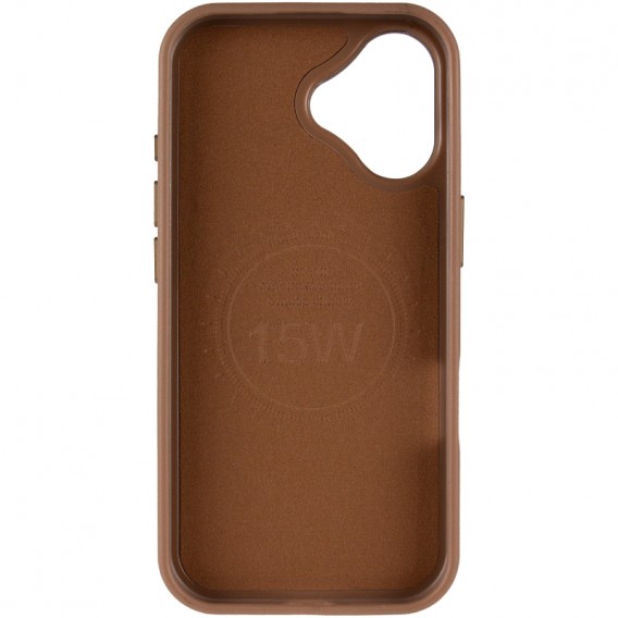 Кожаный чехол Rally with MagSafe для Apple iPhone 17 (6.3) Beige / White