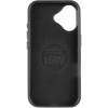 Кожаный чехол Rally with MagSafe для Apple iPhone 17 (6.3) Black / Orange
