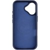 Кожаный чехол Rally with MagSafe для Apple iPhone 17 (6.3) Blue / White