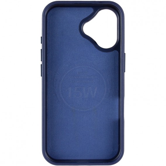Кожаный чехол Rally with MagSafe для Apple iPhone 17 (6.3) Blue / White Кожаный чехол Rally with MagSafe для Apple iPhone 17 (6.3) Blue / White
