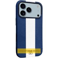 Шкіряний чохол Rally with MagSafe для Apple iPhone 17, Blue / White
