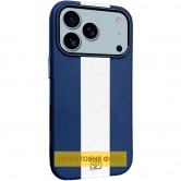 Кожаный чехол Rally with MagSafe для Apple iPhone 17 Air (6.5 дюйма) Blue / White Кожаный чехол Rally with MagSafe для Apple iPhone 17 Air (6.5 дюйма) Blue / White