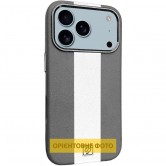 Кожаный чехол Rally with MagSafe для Apple iPhone 17 Air (6.5 дюйма) Grey / White Кожаный чехол Rally with MagSafe для Apple iPhone 17 Air (6.5 дюйма) Grey / White