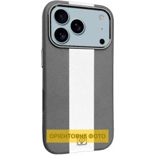 Кожаный чехол Rally with MagSafe для Apple iPhone 17 Air, Grey / White