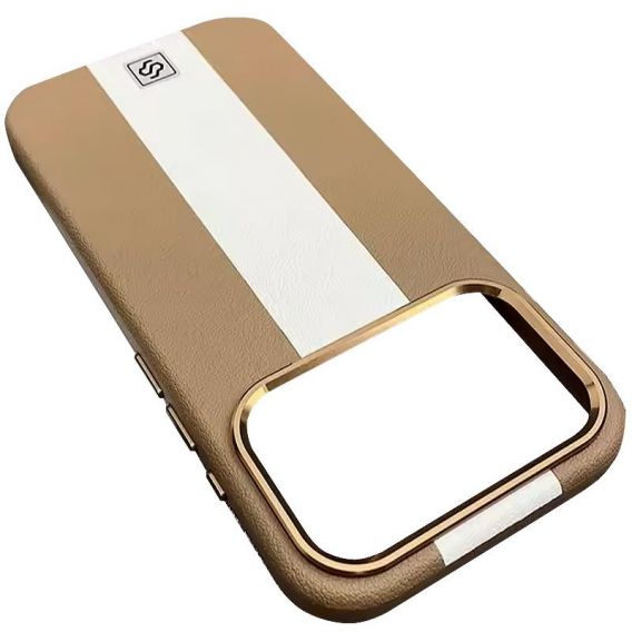 Шкіряний чохол Rally with MagSafe для Apple iPhone 17 Pro, Beige / White