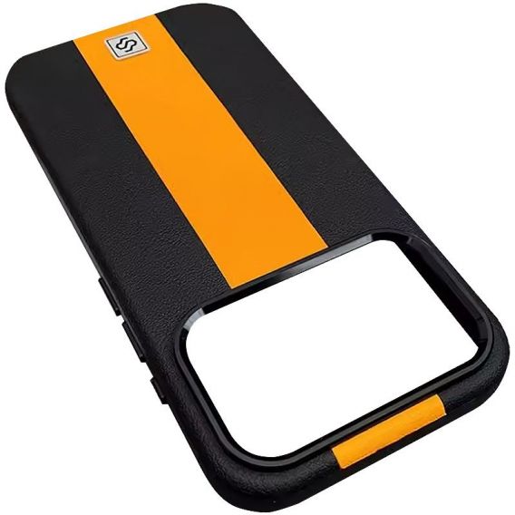 Шкіряний чохол Rally with MagSafe для Apple iPhone 17 Pro, Black / Orange