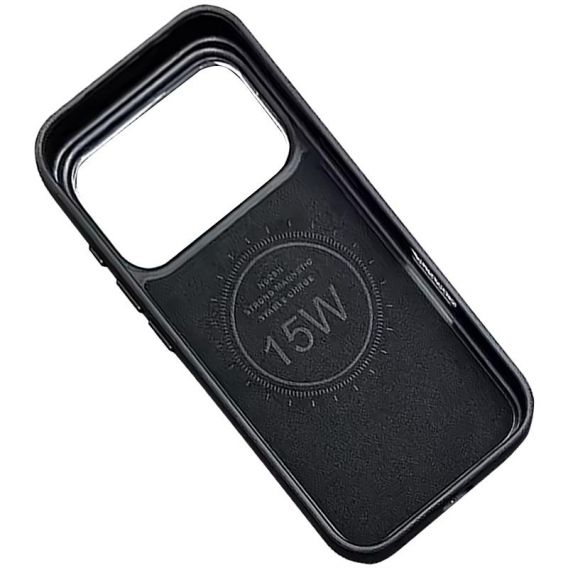 Шкіряний чохол Rally with MagSafe для Apple iPhone 17 Pro Max, Black / Orange