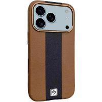 Шкіряний чохол Rally with MagSafe для Apple iPhone 17 Pro Max, Brown / Black