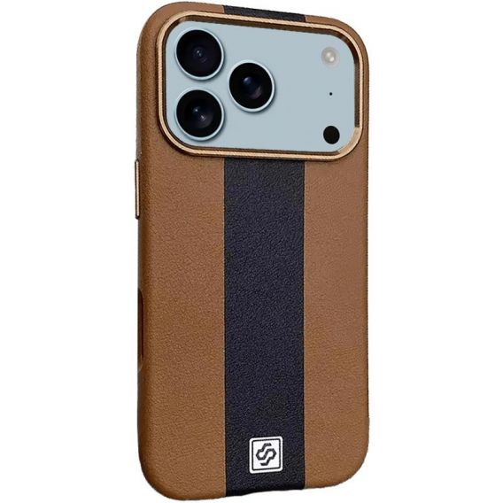 Шкіряний чохол Rally with MagSafe для Apple iPhone 17 Pro Max, Brown / Black