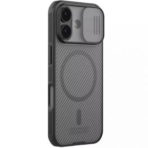 Карбонова накладка Nillkin CamShield Pro Magnetic для iPhone 17, Transparent black Карбонова накладка Nillkin CamShield Pro Magnetic для iPhone 17, Transparent black