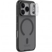 Карбоновая накладка Nillkin CamShield Pro Magnetic для Apple iPhone 17 Pro (6.3 дюйма) Transparent black