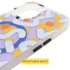 TPU чохол Pastel Chaos with MagSafe для Apple iPhone 16 (6.1") White