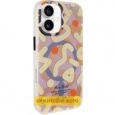 TPU чехол Pastel Chaos with MagSafe для Apple iPhone 16 (6.1 дюйма) Biege TPU чехол Pastel Chaos with MagSafe для Apple iPhone 16 (6.1 дюйма) Biege
