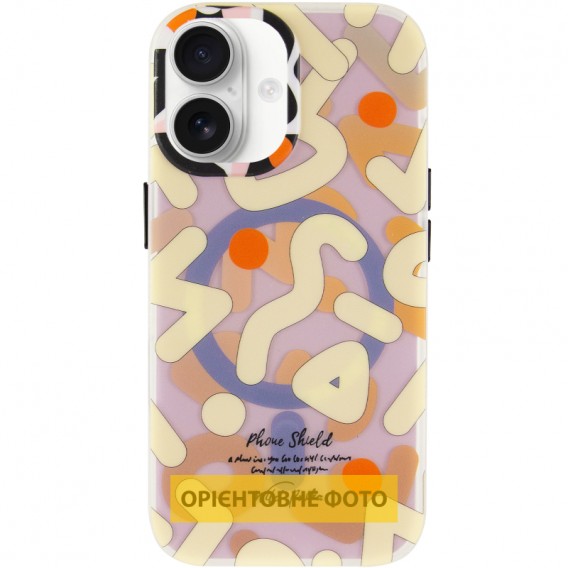 TPU чехол Pastel Chaos with MagSafe для Apple iPhone 16 (6.1 дюйма) Biege TPU чехол Pastel Chaos with MagSafe для Apple iPhone 16 (6.1 дюйма) Biege