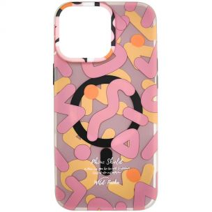TPU чехол Pastel Chaos with MagSafe для Apple iPhone 16 Pro Max, Pink