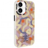 TPU чехол Pastel Chaos with MagSafe для Apple iPhone 17 (6.3 дюйма) Biege TPU чехол Pastel Chaos with MagSafe для Apple iPhone 17 (6.3 дюйма) Biege