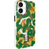 TPU чехол Pastel Chaos with MagSafe для Apple iPhone 17 (6.3 дюйма) Green TPU чехол Pastel Chaos with MagSafe для Apple iPhone 17 (6.3 дюйма) Green