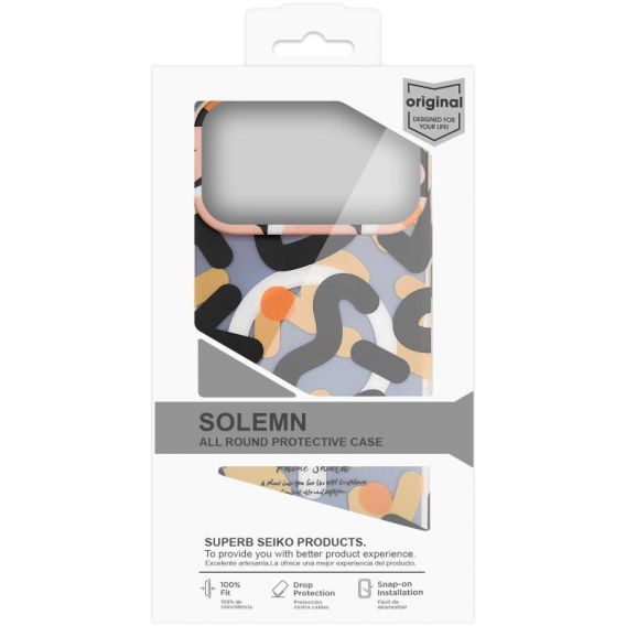 TPU чохол Pastel Chaos with MagSafe для Apple iPhone 17 Pro, Black